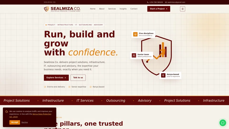 Homepage snapshot at launch