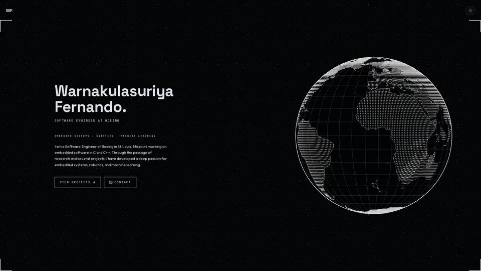Homepage snapshot at launch