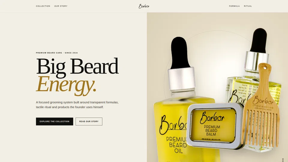 Homepage snapshot at launch