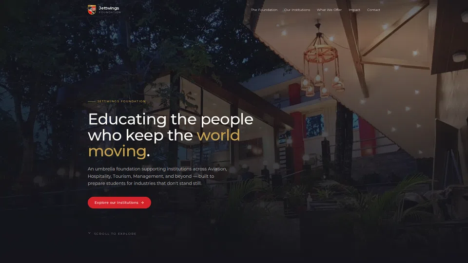 Homepage snapshot at launch