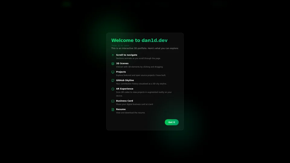 Homepage snapshot at launch