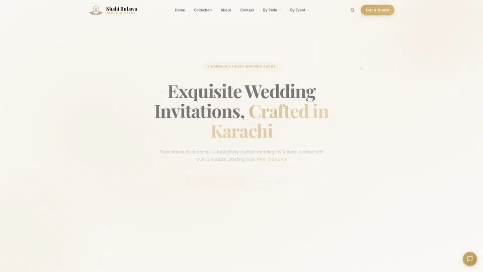 Homepage snapshot at launch