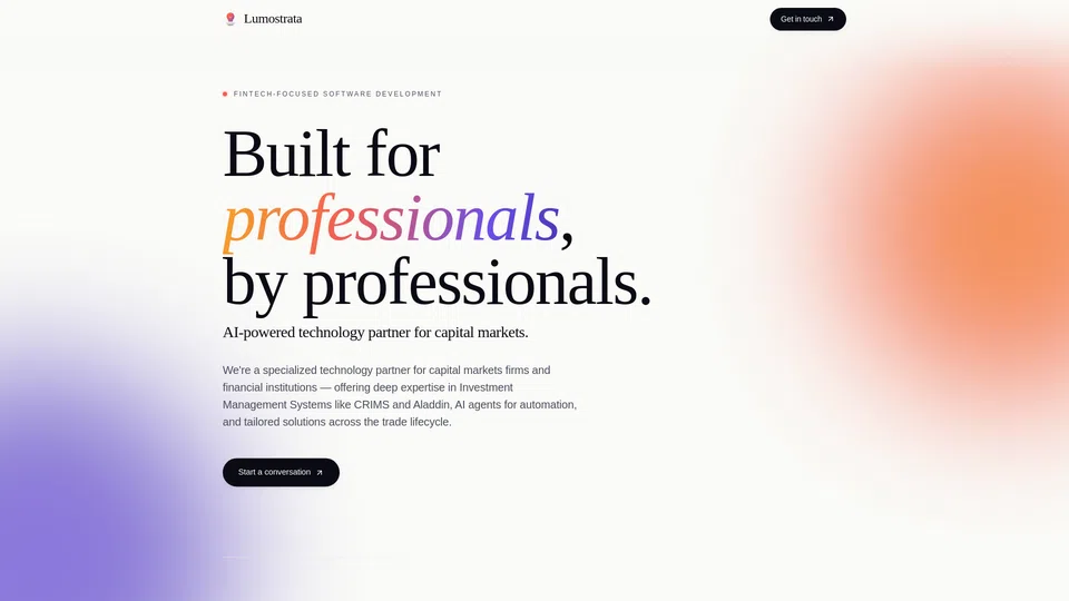 Homepage snapshot at launch