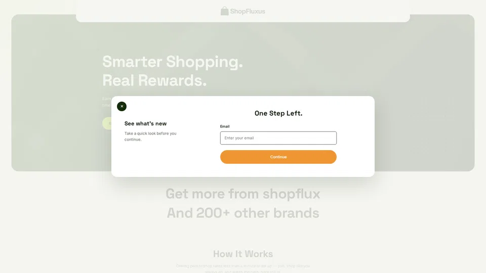 Homepage snapshot at launch
