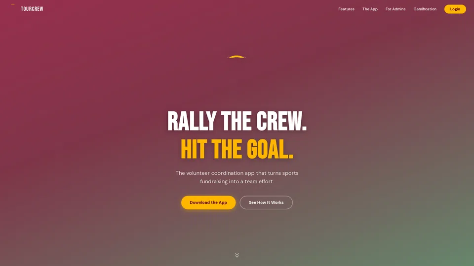 Homepage snapshot at launch