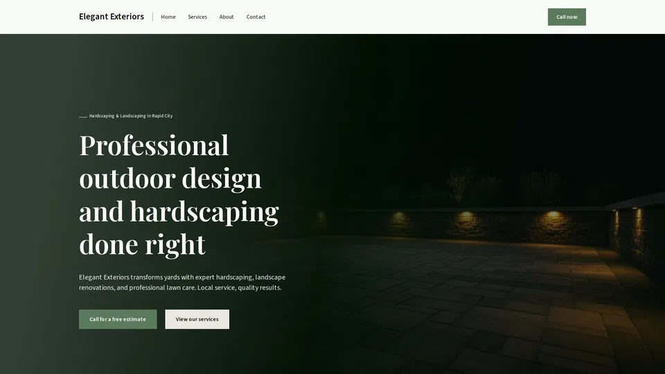 Homepage snapshot at launch