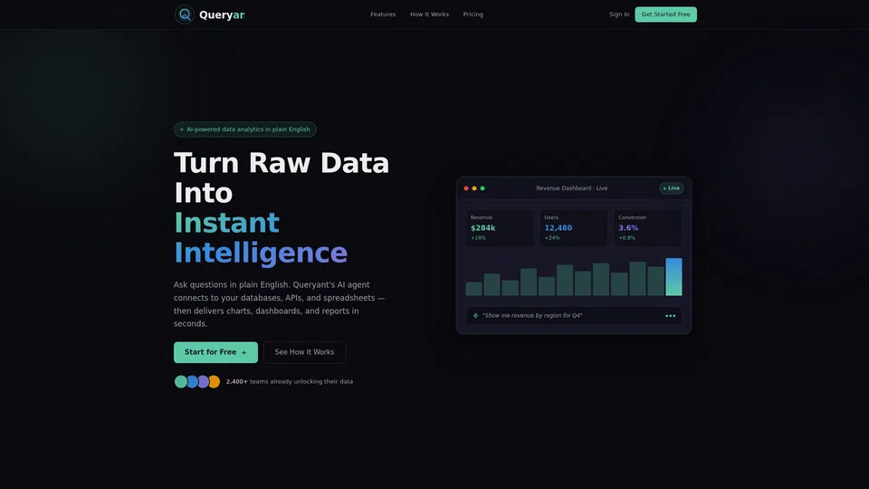 Homepage snapshot at launch