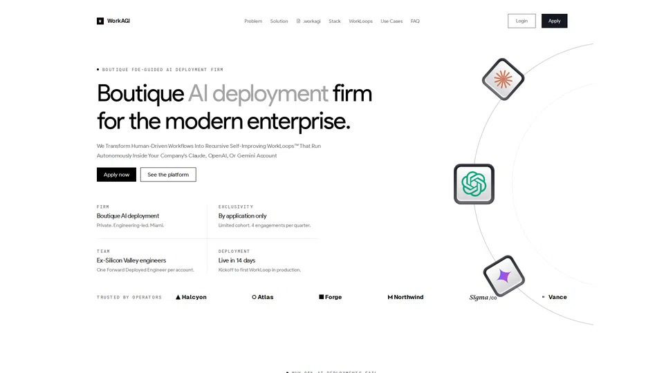 Homepage snapshot at launch