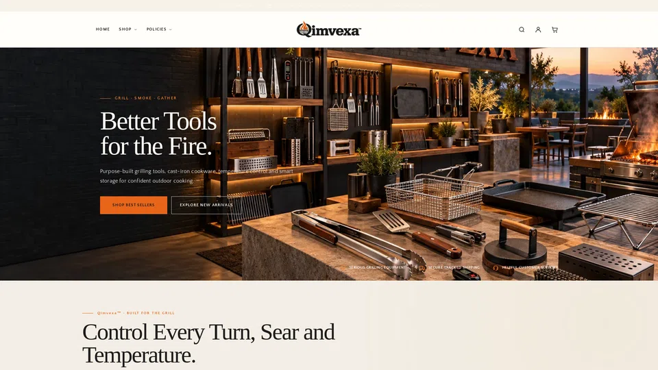 Homepage snapshot at launch