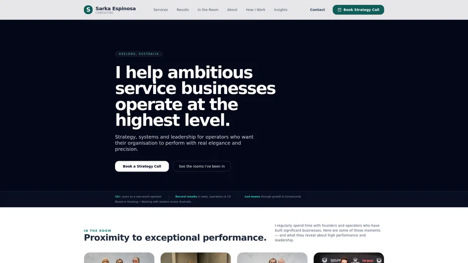 Homepage snapshot at launch
