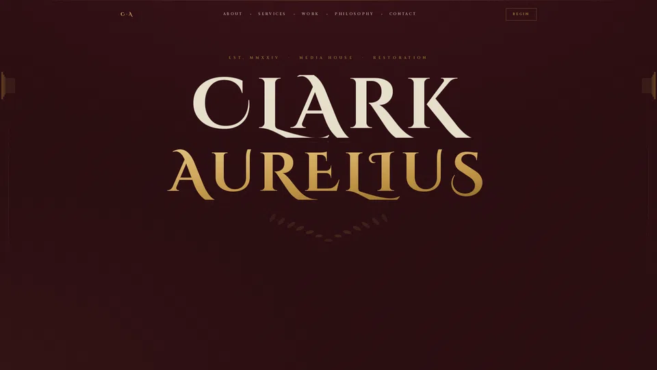Homepage snapshot at launch