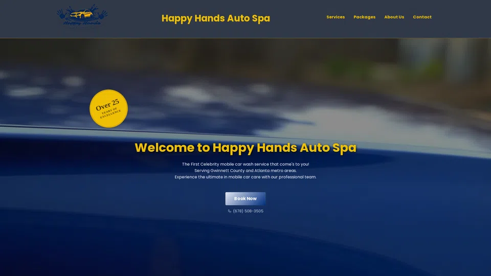 Homepage snapshot at launch