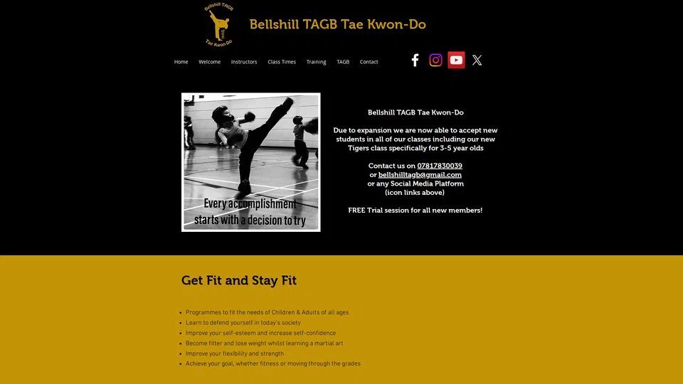 Homepage snapshot at launch
