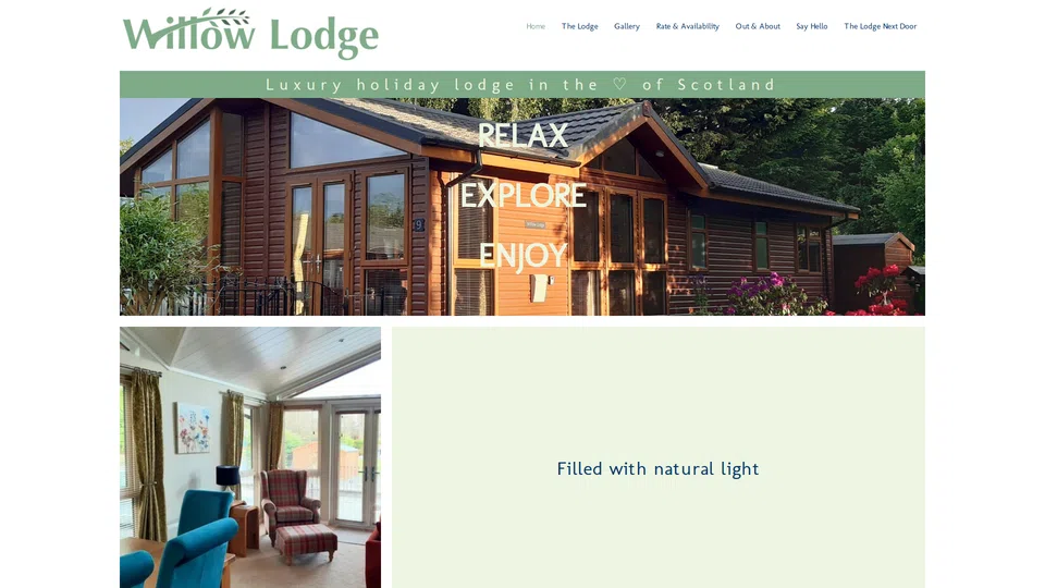 Homepage snapshot at launch