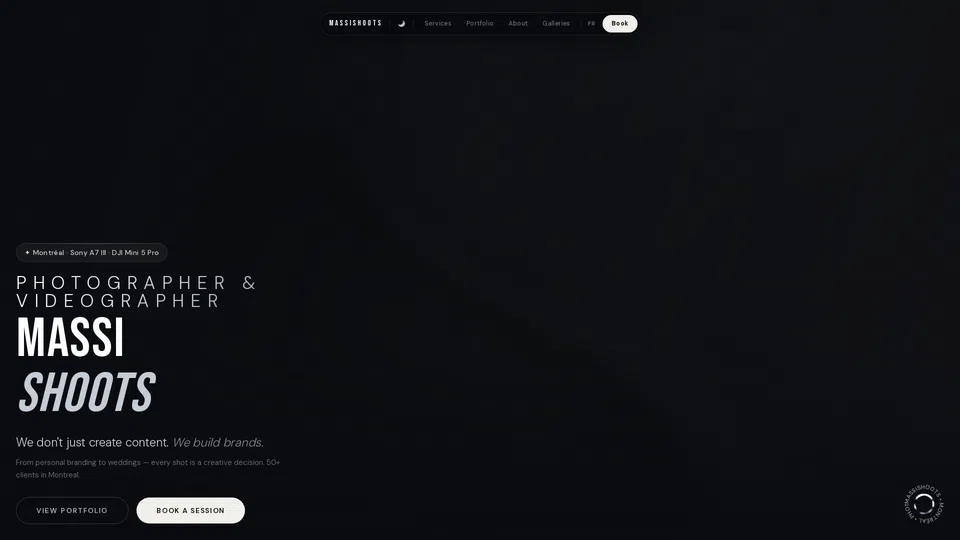 Homepage snapshot at launch