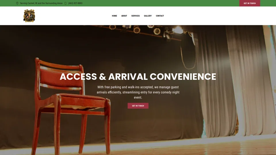 Homepage snapshot at launch
