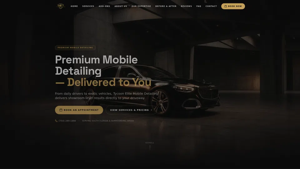 Homepage snapshot at launch
