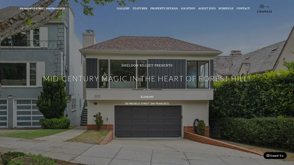 Homepage snapshot at launch