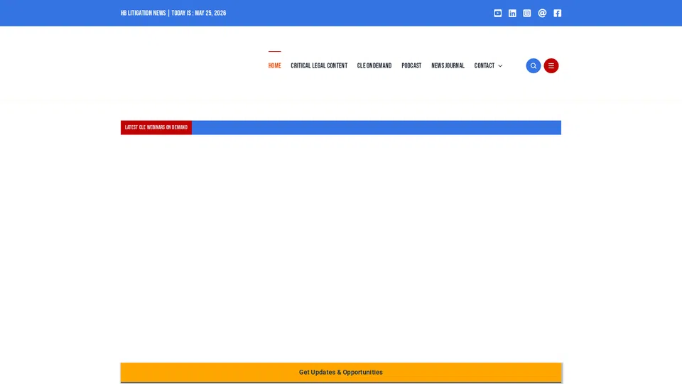 Homepage snapshot at launch