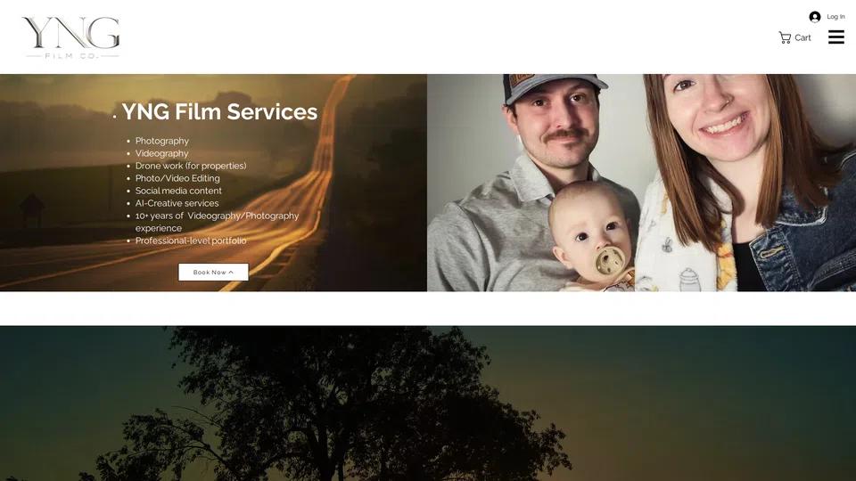 Homepage snapshot at launch