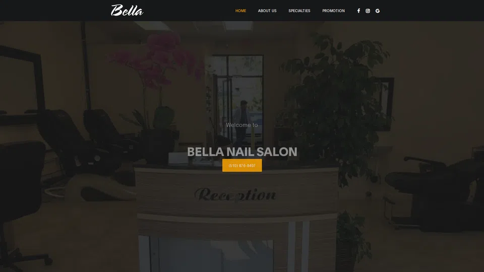 Homepage snapshot at launch