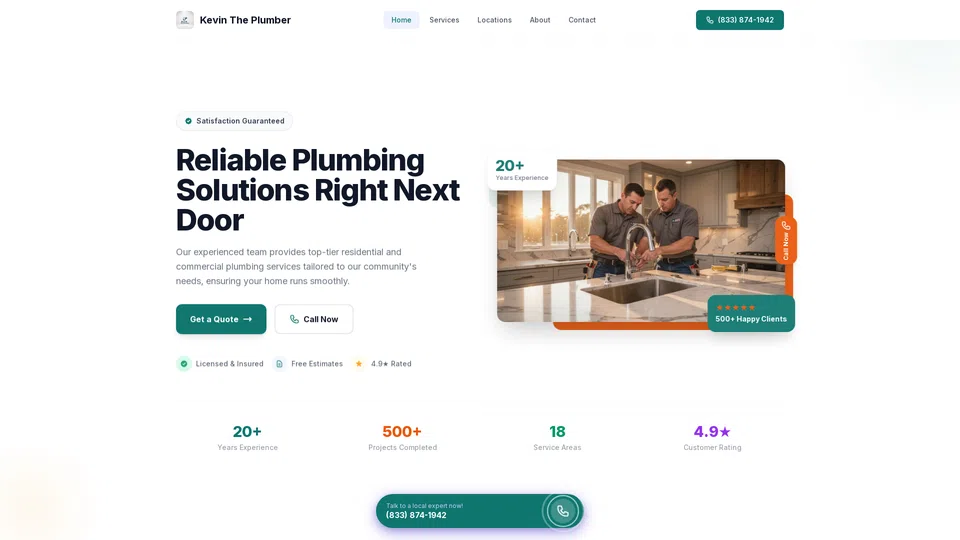 Homepage snapshot at launch