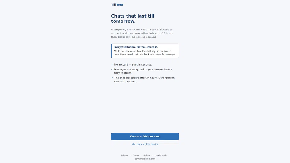 Homepage snapshot at launch