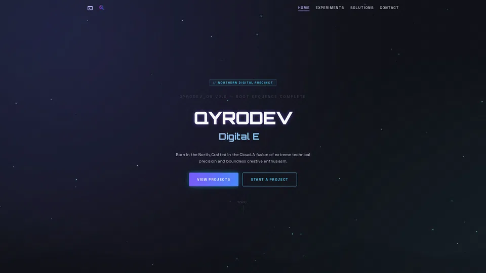 Homepage snapshot at launch