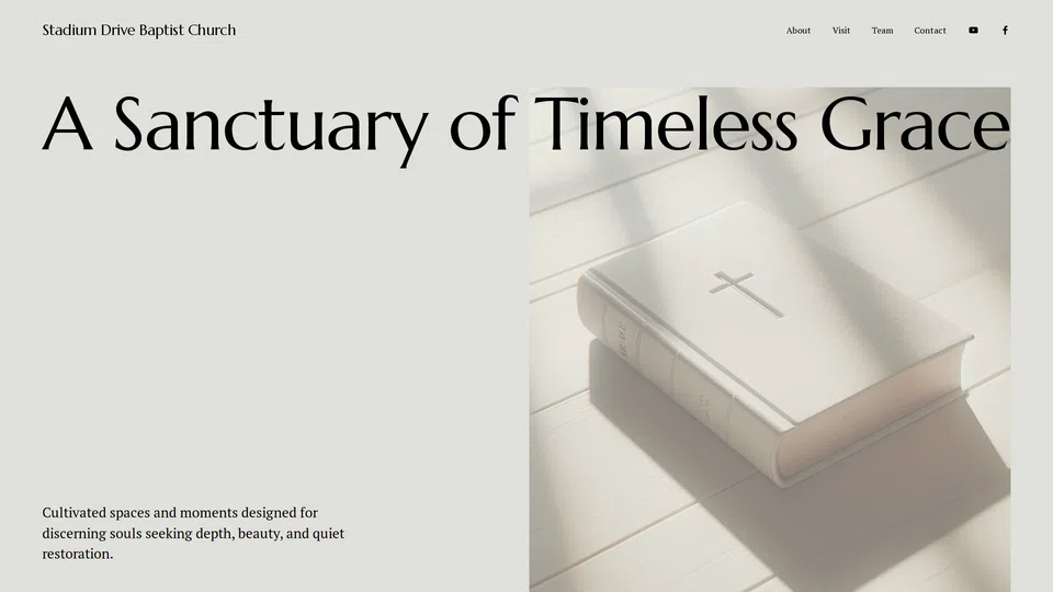 Homepage snapshot at launch