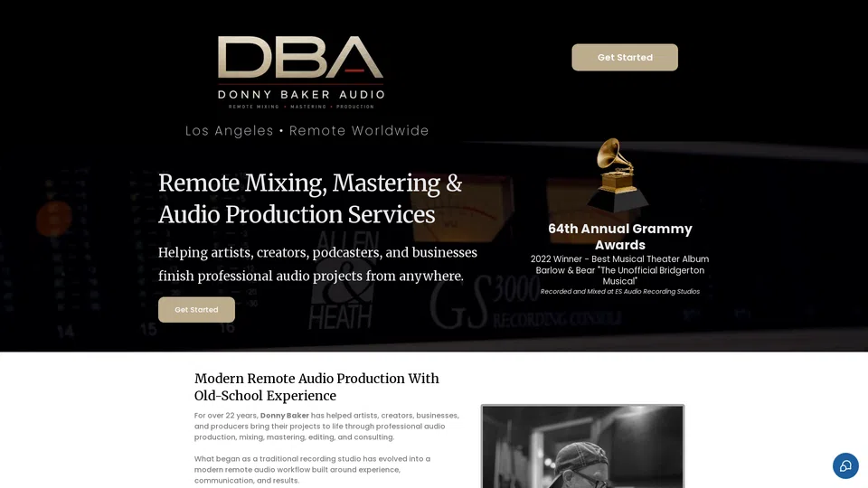 Homepage snapshot at launch