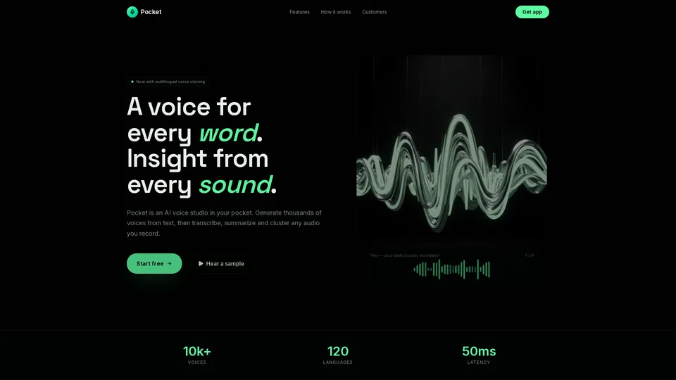 Homepage snapshot at launch