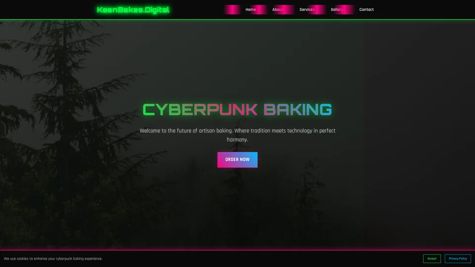 Homepage snapshot at launch