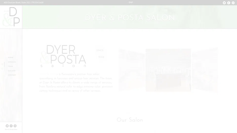Homepage snapshot at launch