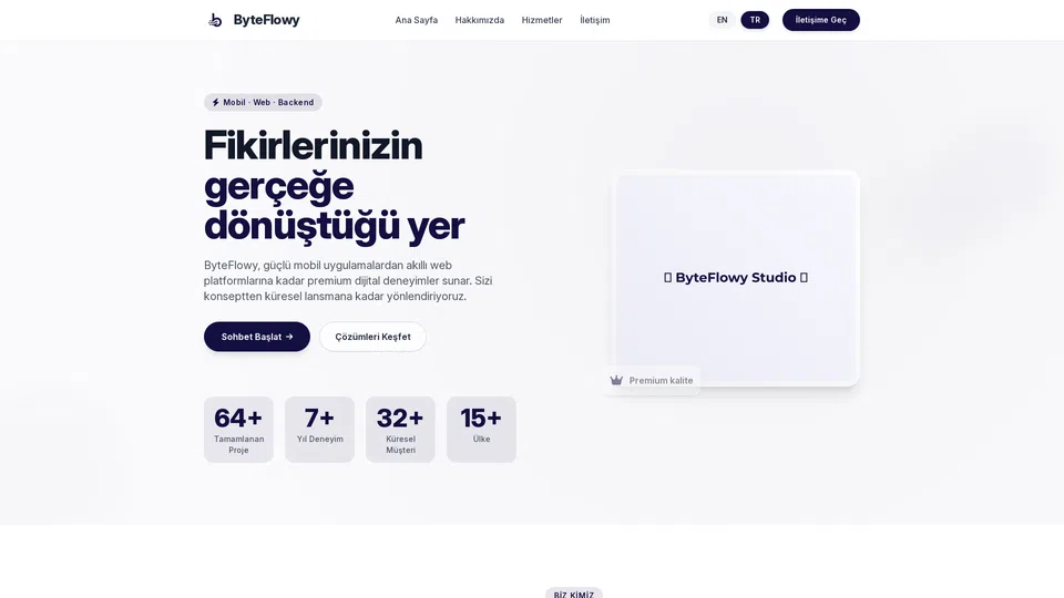 Homepage snapshot at launch