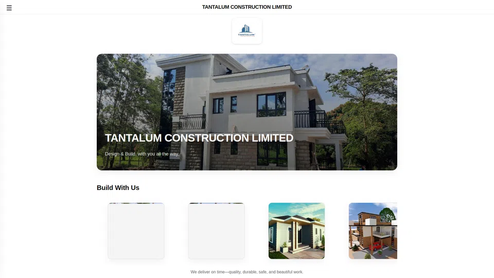 Homepage snapshot at launch
