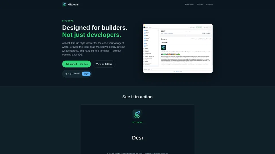 Homepage snapshot at launch