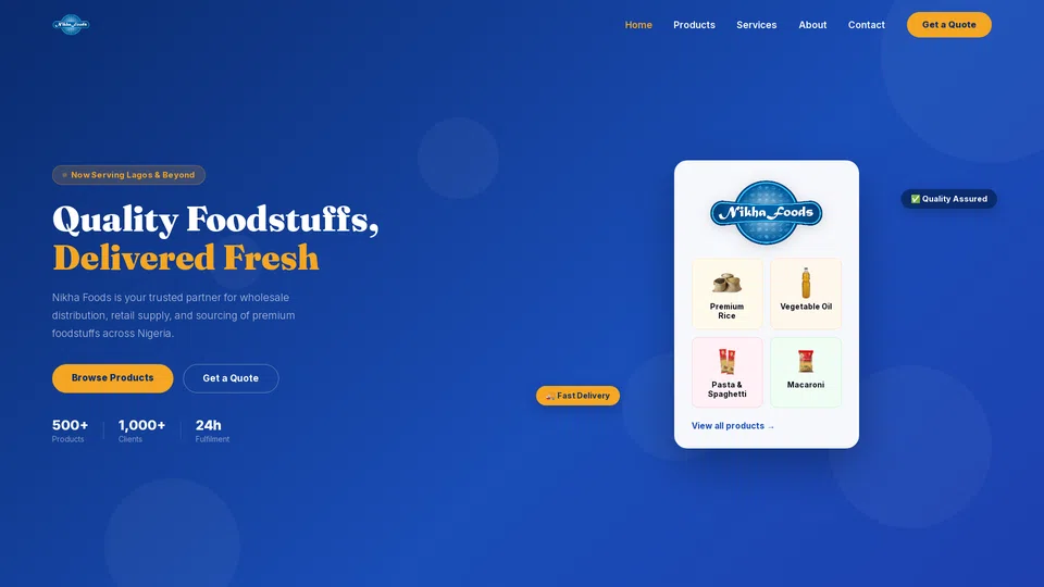 Homepage snapshot at launch