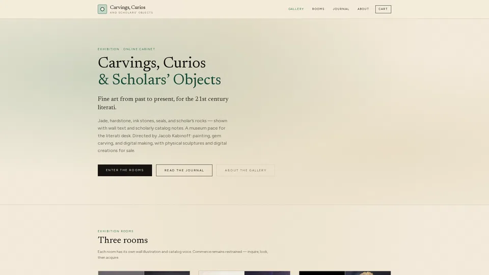 Homepage snapshot at launch