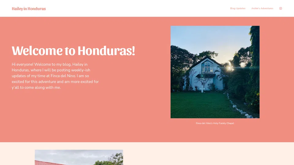 Homepage snapshot at launch