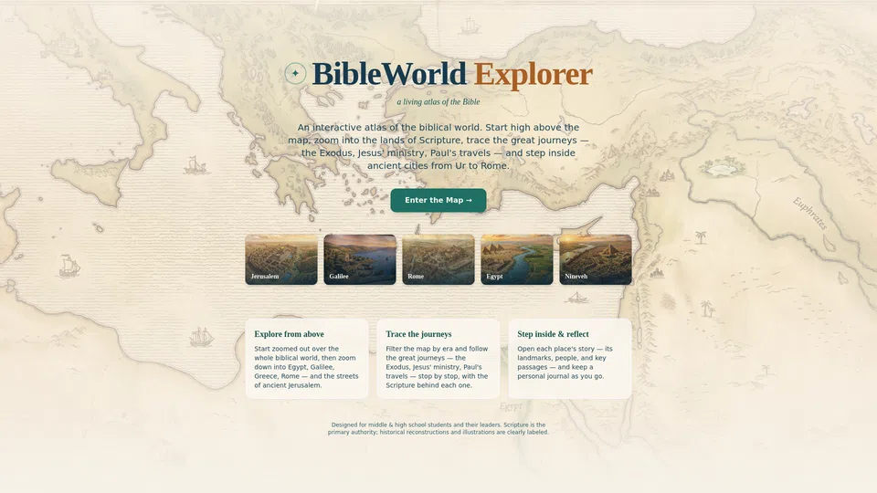 Homepage snapshot at launch