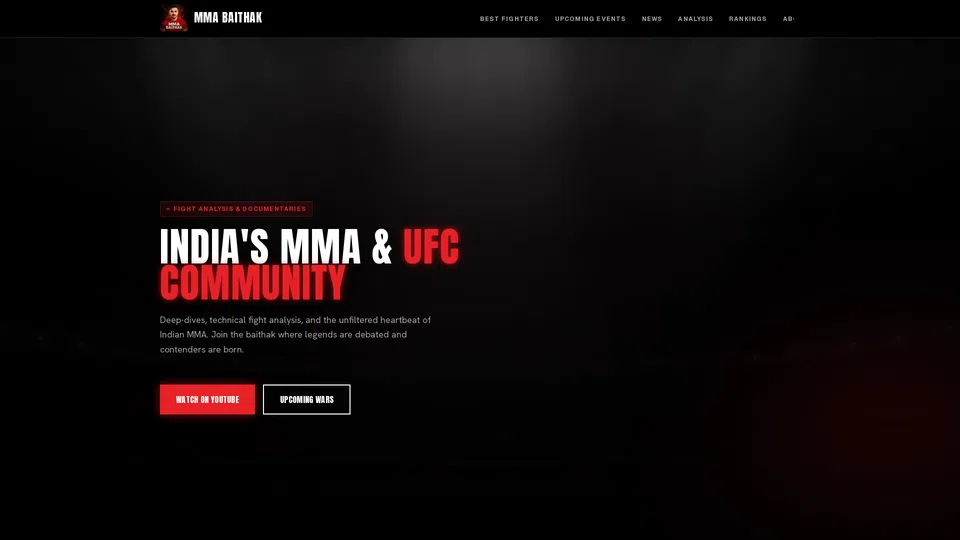 Homepage snapshot at launch