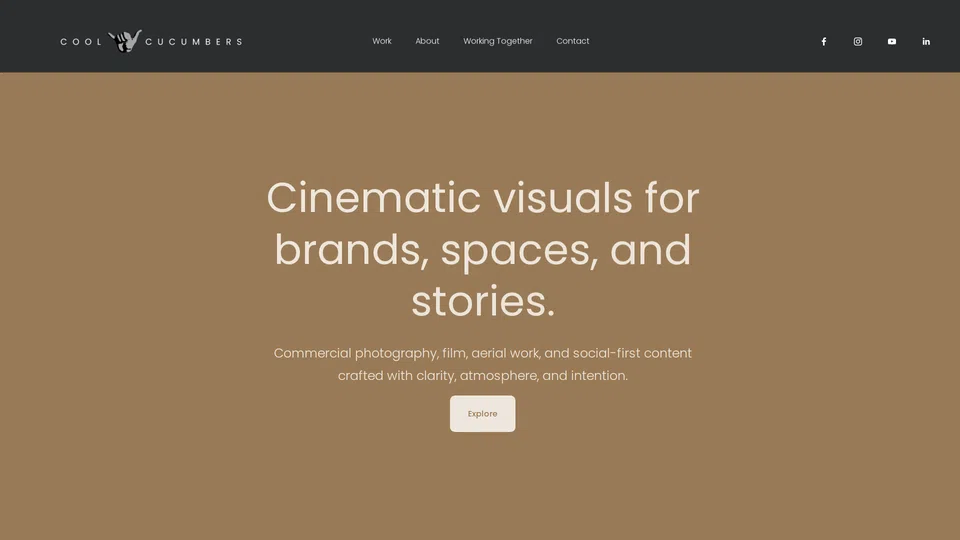 Homepage snapshot at launch