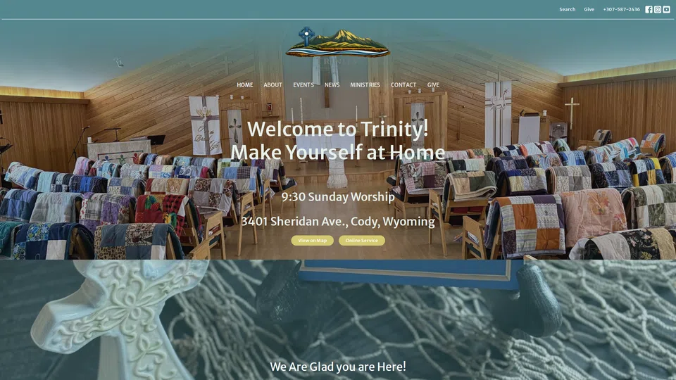 Homepage snapshot at launch