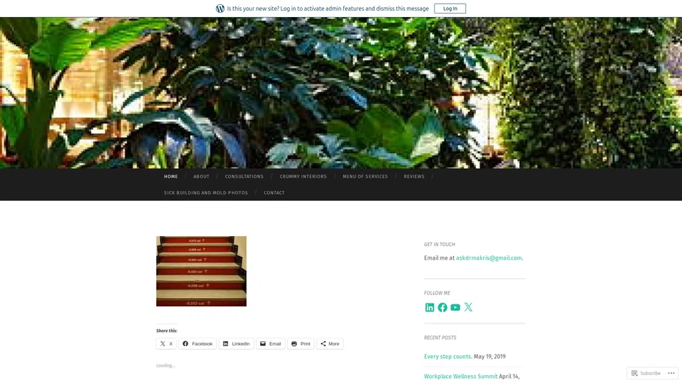 Homepage snapshot at launch