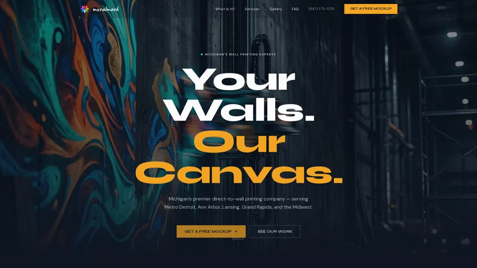 Homepage snapshot at launch