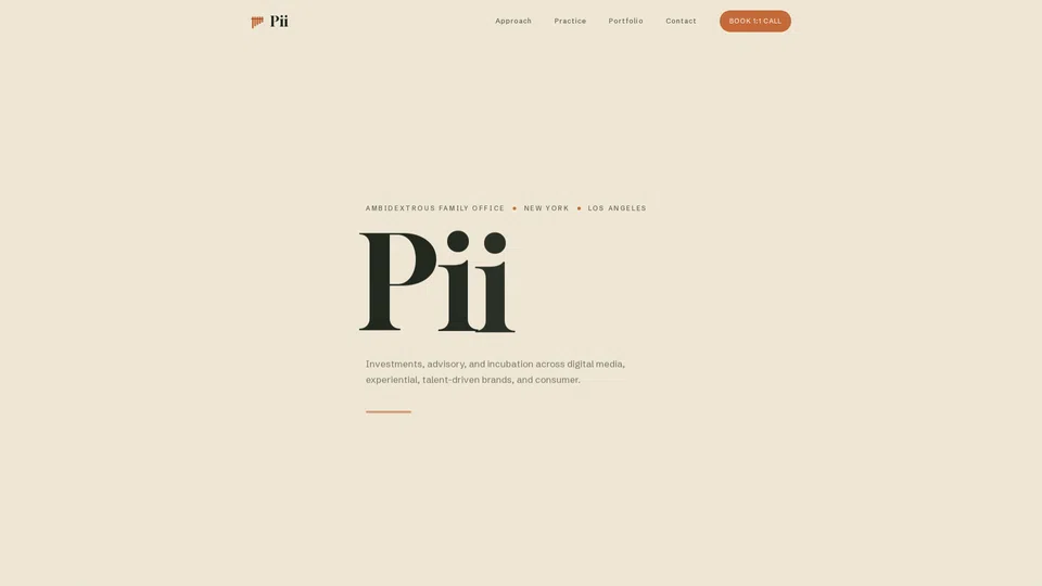 Homepage snapshot at launch