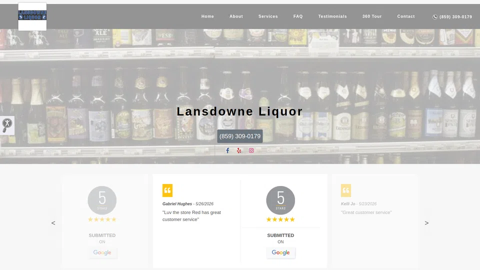 Homepage snapshot at launch
