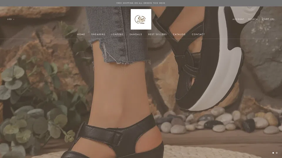 Homepage snapshot at launch