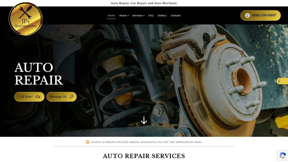 Homepage snapshot at launch
