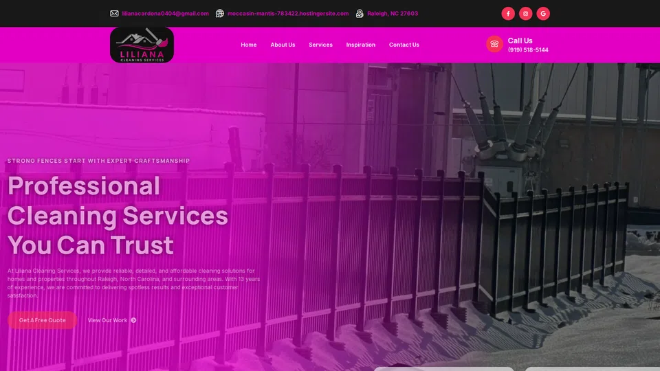 Homepage snapshot at launch